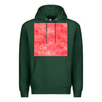 Sports Green valentines day xoxo seamless pattern Premium Hoodie - BundleAndBundleShop