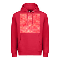 Cardinal valentines day xoxo seamless pattern Premium Hoodie - BundleAndBundleShop