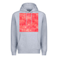 Heather Grey valentines day xoxo seamless pattern Premium Hoodie - BundleAndBundleShop