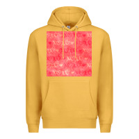 Mustard valentines day xoxo seamless pattern Premium Hoodie - BundleAndBundleShop