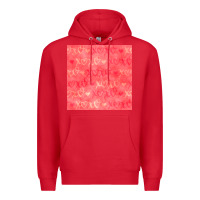 Red valentines day xoxo seamless pattern Premium Hoodie - BundleAndBundleShop