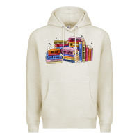 Oatmeal Heather book tropes Premium Hoodie - Artiststas