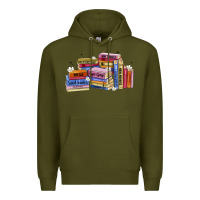 Army Green book tropes Premium Hoodie - Artiststas