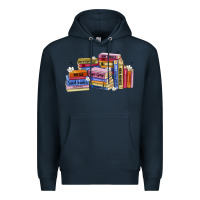 Navy book tropes Premium Hoodie - Artiststas