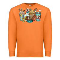Carrot english bulldog coffee cups Premium Sweatshirt - Zillion Design Studio