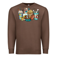 Chestnut english bulldog coffee cups Premium Sweatshirt - Zillion Design Studio
