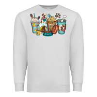 Dove Grey english bulldog coffee cups Premium Sweatshirt - Zillion Design Studio