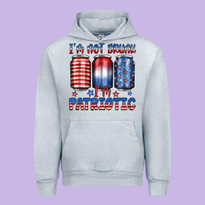 I'm Not Drunk I'm Patriotic Urban Hoodie Designed By Jahusdesignshop