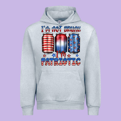 I'm Not Drunk I'm Patriotic Urban Hoodie Designed By Jahusdesignshop