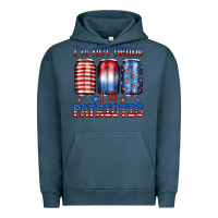 Pigment Midnight Navy i'm not drunk i'm patriotic Urban Hoodie - JahusDesignShop