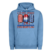 Pigment Pebble Blue i'm not drunk i'm patriotic Urban Hoodie - JahusDesignShop