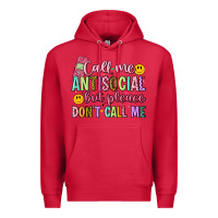 Cardinal call me antisocial but please don't call me Premium Hoodie - Artiststas