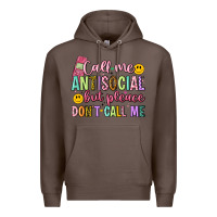 Coffee call me antisocial but please don't call me Premium Hoodie - Artiststas