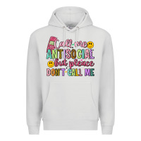 Dove Grey call me antisocial but please don't call me Premium Hoodie - Artiststas