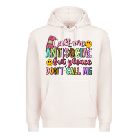 Pale Pink call me antisocial but please don't call me Premium Hoodie - Artiststas
