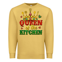 Antique Gold queen of the kitchen Premium Sweatshirt - texasbilliewilder