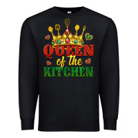 Black queen of the kitchen Premium Sweatshirt - texasbilliewilder