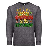 Charcoal Heather queen of the kitchen Premium Sweatshirt - texasbilliewilder