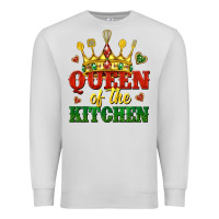 Dove Grey queen of the kitchen Premium Sweatshirt - texasbilliewilder