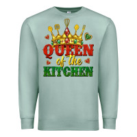 Seafoam queen of the kitchen Premium Sweatshirt - texasbilliewilder