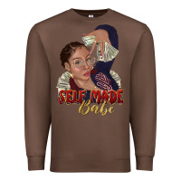 Chestnut self made babe afro black woman Premium Sweatshirt - texasbilliewilder