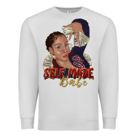 Dove Grey self made babe afro black woman Premium Sweatshirt - texasbilliewilder