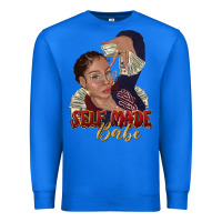 True Royal self made babe afro black woman Premium Sweatshirt - texasbilliewilder