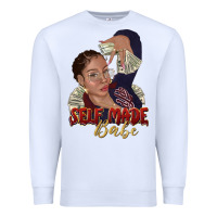 White self made babe afro black woman Premium Sweatshirt - texasbilliewilder