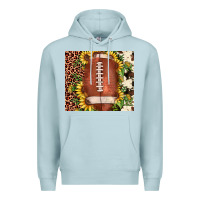 Blue Mist football leopard cowhide sunflower Premium Hoodie - JahusDesignShop