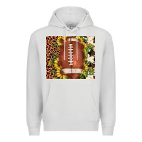 Dove Grey football leopard cowhide sunflower Premium Hoodie - JahusDesignShop