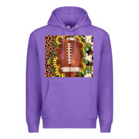 Purple football leopard cowhide sunflower Premium Hoodie - JahusDesignShop