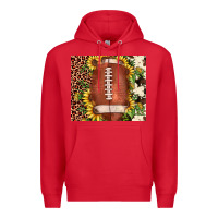 Red football leopard cowhide sunflower Premium Hoodie - JahusDesignShop
