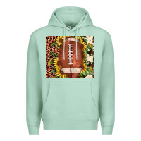 Seafoam football leopard cowhide sunflower Premium Hoodie - JahusDesignShop