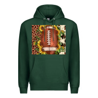 Sports Green football leopard cowhide sunflower Premium Hoodie - JahusDesignShop