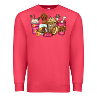 Cardinal dachshund coffee cups Premium Sweatshirt - Zillion Design Studio