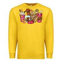 Lemon dachshund coffee cups Premium Sweatshirt - Zillion Design Studio