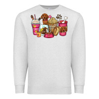 Oatmeal Heather dachshund coffee cups Premium Sweatshirt - Zillion Design Studio