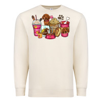 Sandshell dachshund coffee cups Premium Sweatshirt - Zillion Design Studio