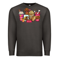 Smoke dachshund coffee cups Premium Sweatshirt - Zillion Design Studio