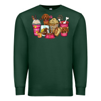 Sports Green dachshund coffee cups Premium Sweatshirt - Zillion Design Studio