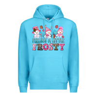 Ocean Blue feelin' a little frosty Premium Hoodie - AdoDesignShop