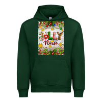 Forest Green Christmas Jolly Nurse Urban Hoodie - Artiststas