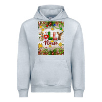 Heather Grey Christmas Jolly Nurse Urban Hoodie - Artiststas