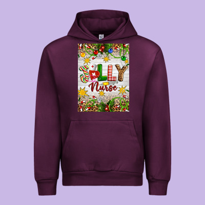 Christmas Jolly Nurse Urban Hoodie Designed By Artiststas