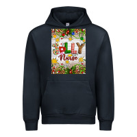 Navy Christmas Jolly Nurse Urban Hoodie - Artiststas