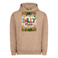 Pigment Burro Christmas Jolly Nurse Urban Hoodie - Artiststas