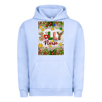 Pigment Grape Ice Christmas Jolly Nurse Urban Hoodie - Artiststas
