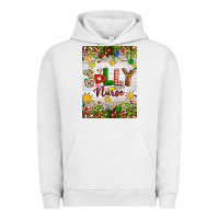 Pigment Lunar Rock Christmas Jolly Nurse Urban Hoodie - Artiststas