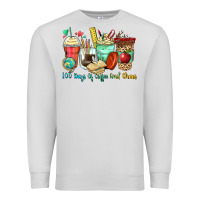 Dove Grey 100 days of coffee and chaos coffee cups Premium Sweatshirt - Zillion Design Studio