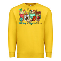 Lemon 100 days of coffee and chaos coffee cups Premium Sweatshirt - Zillion Design Studio